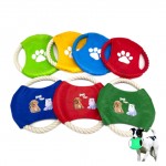 Logo Branded Flying Disc Dog Rope Toy (direct import)