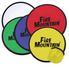 9 3/4" Nylon Flying Disc w/Pouch with Logo