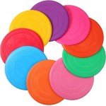 7 Inch Colorful Disk Flyer Rubber Throwing Disc with Logo