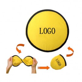 10" Foldable Flying Disk With Pouch with Logo