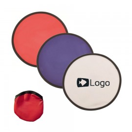 Folding Flying Disc With Pouch with Logo