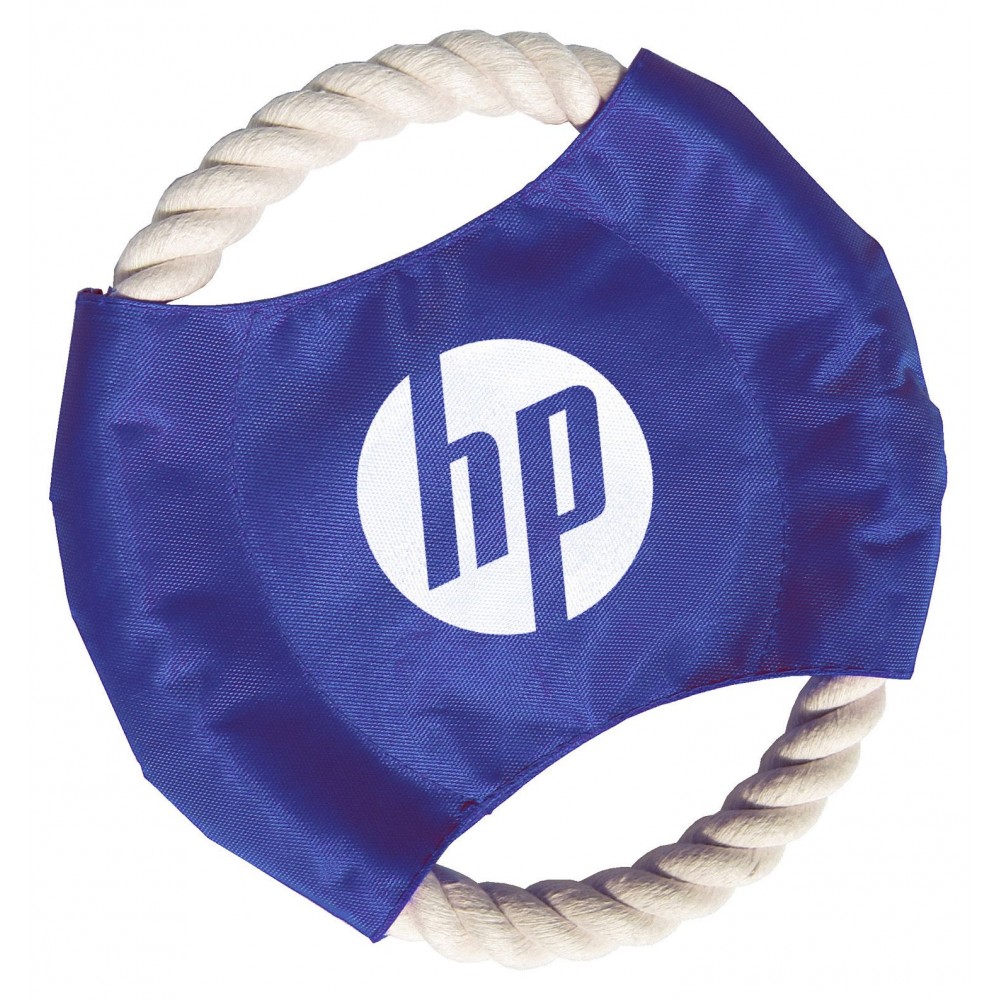 Rope Flying Disc - (1-Color Imprint) - Short Run with Logo Rope Flying Disc - (1-Color Imprint) - Short Run with Logo