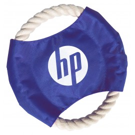 Rope Flying Disc - (1-Color Imprint) - Short Run with Logo  Rope Flying Disc - (1-Color Imprint) - Short Run with Logo