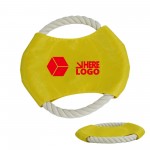 Pet Dog Flying Disc Round Rope Toy with Logo
