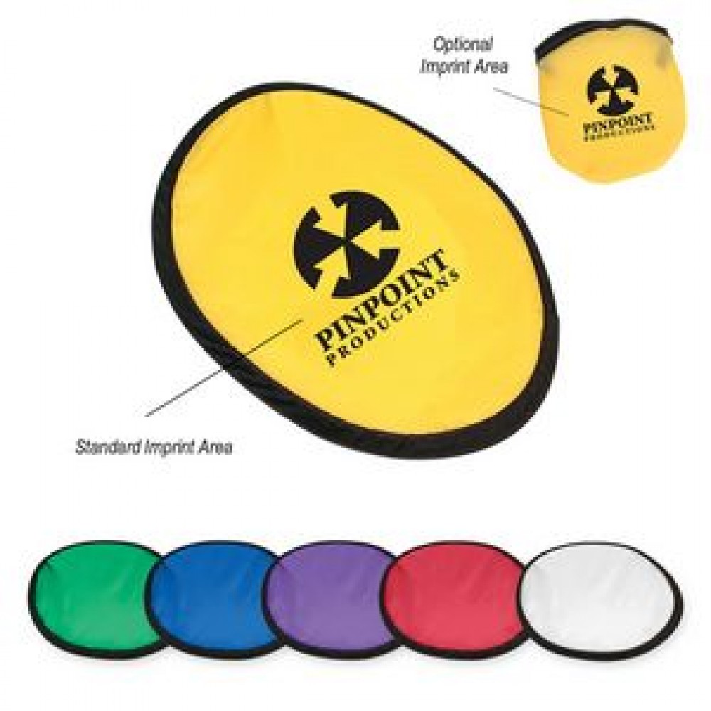Logo Branded 10" Flying Disk With Matching Pouch