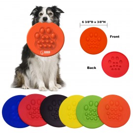 Promotional Push Pop Stress Reliever Bubble Flying Disc
