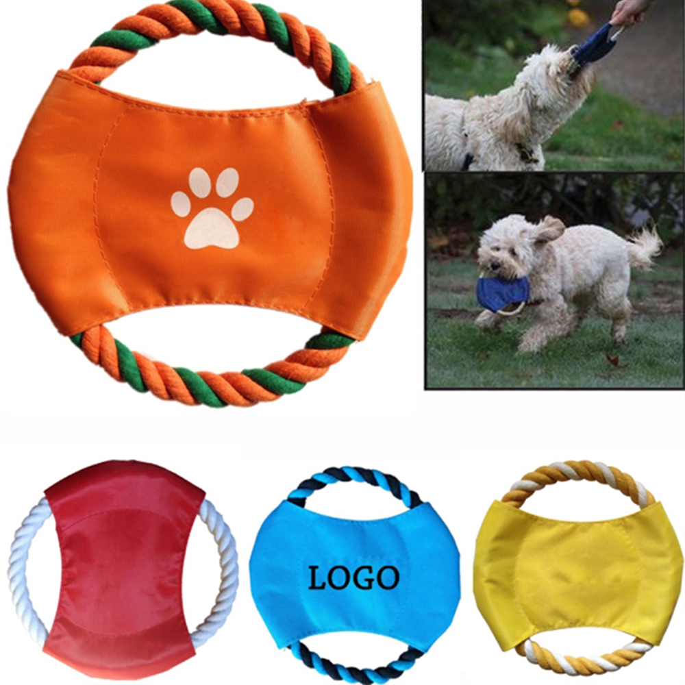 Promotional Dog/Pet Rope Flyer Flying Disc Promotional Dog/Pet Rope Flyer Flying Disc