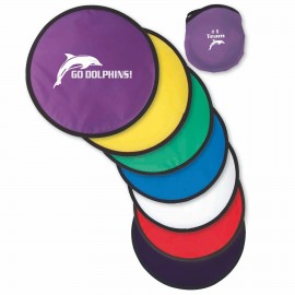Customized Fold Up Flying Disc w/ Pouch