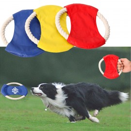Round Rope Pet Flying Disc with Logo