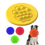 Flying Disc with Push Pop Bubble Sensory Toy with Logo