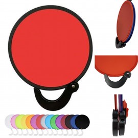 Circular Collapsible Nylon Hand Fan for Playful Flight with Logo
