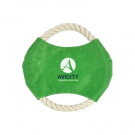 Promotional Kelly Green Rope Disc - Full Color Imprint (Factory Seconds)