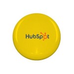 Personalized 10" Style Hard Plastic Disc Yellow PMS 803C- Full Color Logo Flying Discs