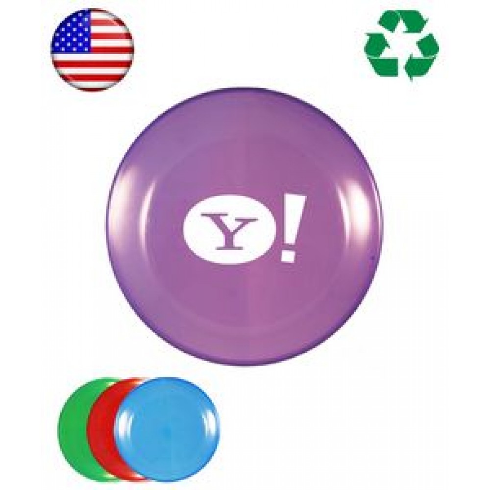 Logo Branded USA Made - Frisbee - 9 inch Round Flying Disc - Frosted Colors