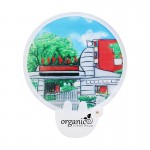 Customized Decorative Printed Round Handheld Folding Fan