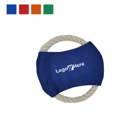 Pet Cotton Rope Flying Disc with Logo