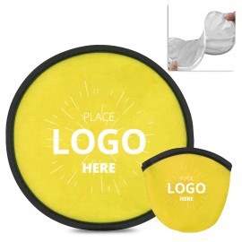 Folding Flying Disc Fan With Pouch with Logo