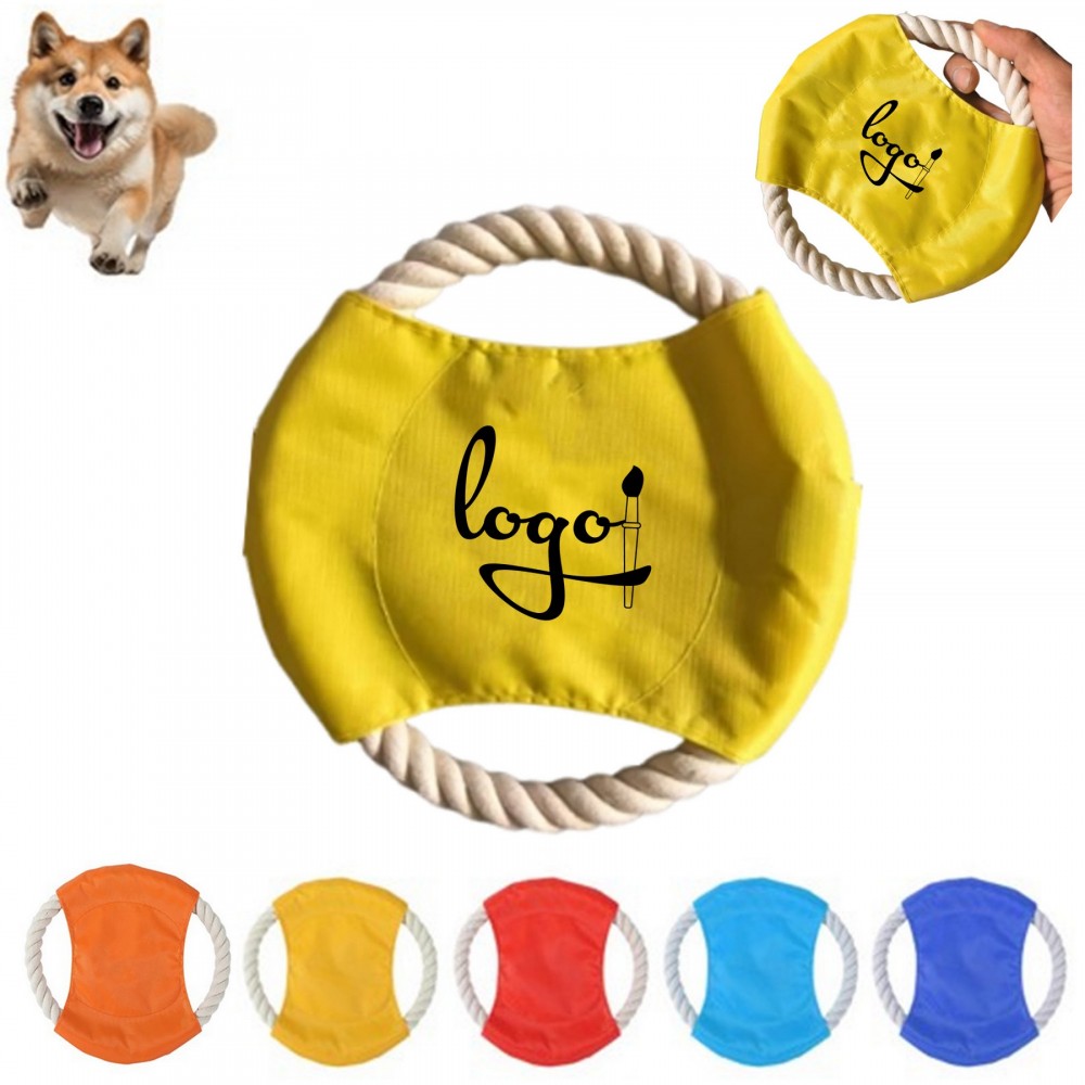 Dog Rope Throwing Toy with Logo