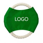 Dog Cotton Rope Flying Disk with Logo