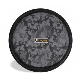 OllyDog Flyer Disc, Dream Camo Gray with Logo