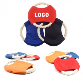 Dog Toys & Rope Flying Disc with Logo