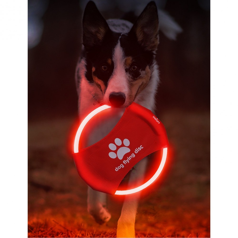 Luminescent Pet Flying Discs with Logo