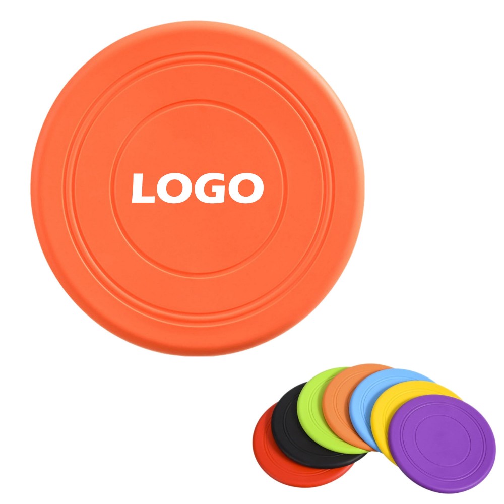 Soft Rubber Dog Flying Disc Toy with Logo