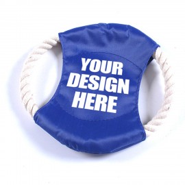 Dog Cotton Rope Flying Disk with Logo
