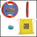 Personalized Fun Bouncy Paddle & Rubber String Koosh Ball Toss