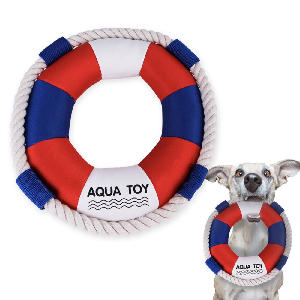 Dog Durable Outdoor Swimming Ring Toys Dog Flying Disc Interactive Dog Toys Floats in Water with Logo