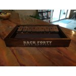 Customized Shut the Box Game  9 Numbers with Dark Stained Wood