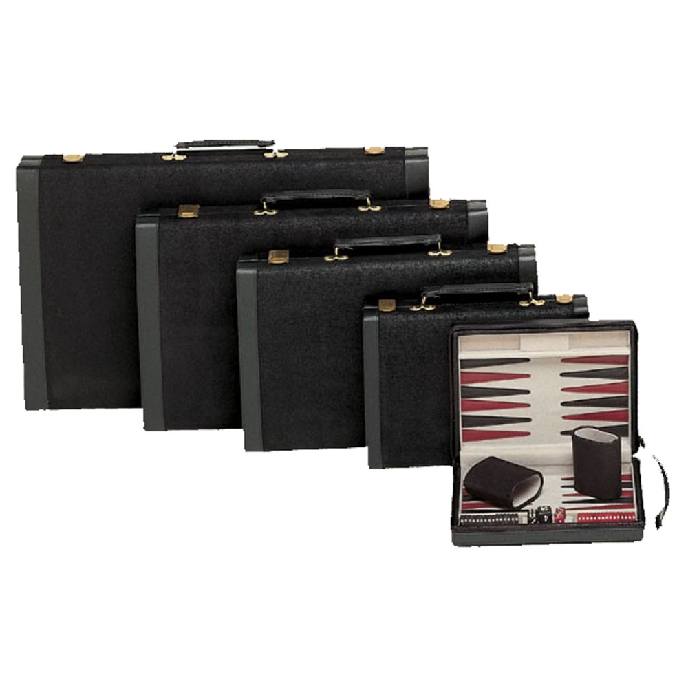 Custom Black Suede Backgammon Set 15" Custom Black Suede Backgammon Set 15"