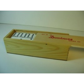 Logo Branded Two Tone Double 6 Jumbo Domino