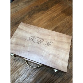 Custom Camphor Wood Backgammon Set 15 in.