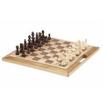 16" Hardwood Chess Set with Handle (Non-Magnetic) with Logo