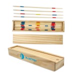 Pick Up Sticks in Wooden Box with Logo