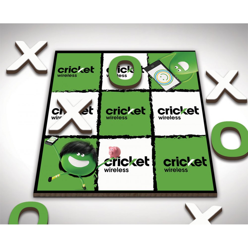 Table Top Tic Tac Toe Game with Logo