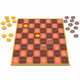 Table Top Checkers Game with Logo