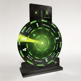 Table Top Spinning Wheel Game 13-9 (13" high, 9" diameter wheel) with Logo