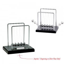 5" Small Newtons Cradle Desktop Gift with Logo