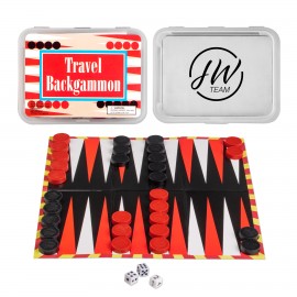 Logo Branded Travel Backgammon