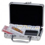Custom 3 in 1 Combination Games in Aluminum Case - Jumbo Tiles