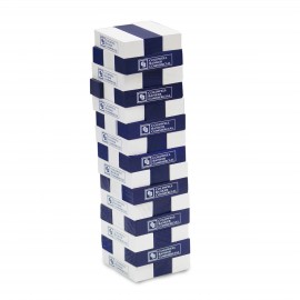 Promotional Tabletop Toppling Tower - (2 Custom Colors and 2 Imprints Included)