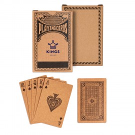 Kraft Playing Cards with Logo