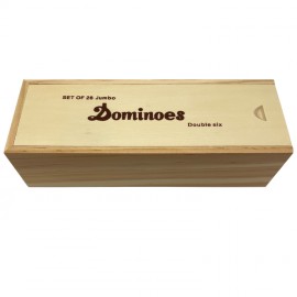 JUMBO Double 6 Professional Set w/ Spinners 2 Tone Tile. with Logo