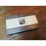 Custom Backgammon Set with Walnut Stain Wood Case 12"
