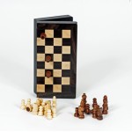 Promotional Travel Wood Magnetic Chess Set - 8"