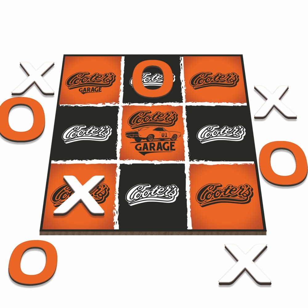 Table Top Tic Tac Toe Game with Logo