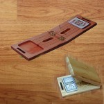 Wooden Travel Cribbage & Card Set with Logo