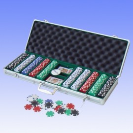 Personalized 500pcs Chips/Aluminum Poker Set